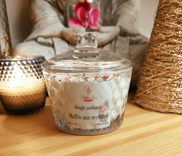 Bougie "Muffin aux myrtilles"